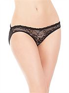 Crotchless panty with centre back bow, Plus size